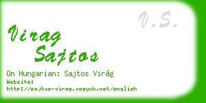 virag sajtos business card